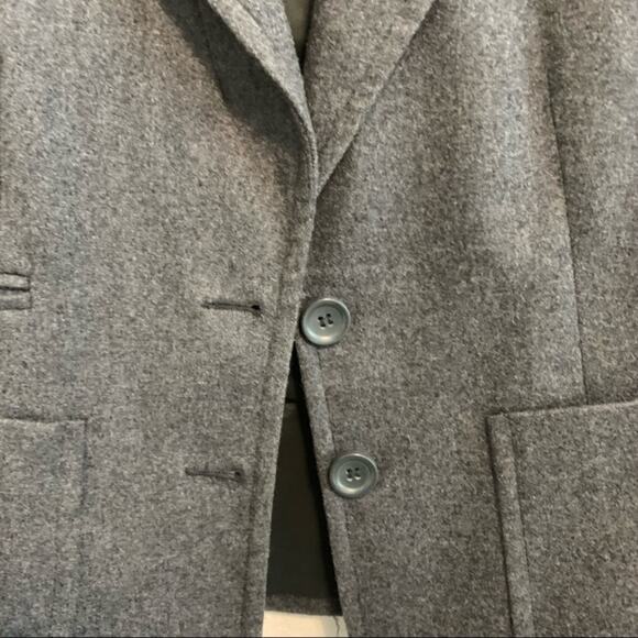 EXPRESS Dark Gray Wool Waist Length Blazer - Picture 6 of 10